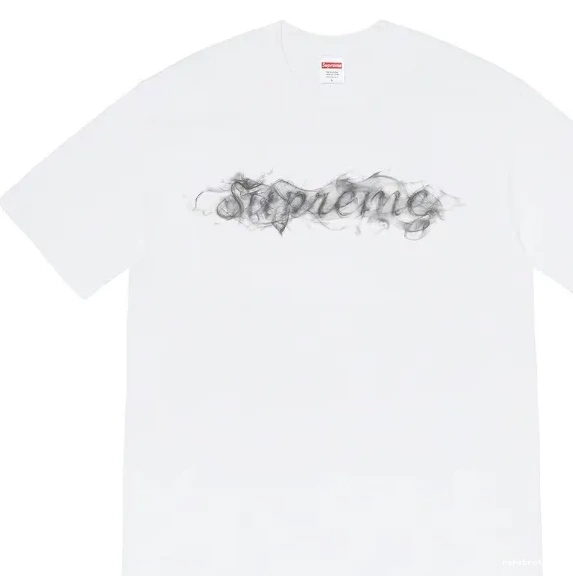 Black XL Smoke Smoke M L White T-shirt Season Tee 19FW Logo Opening Short sleeved S 0813